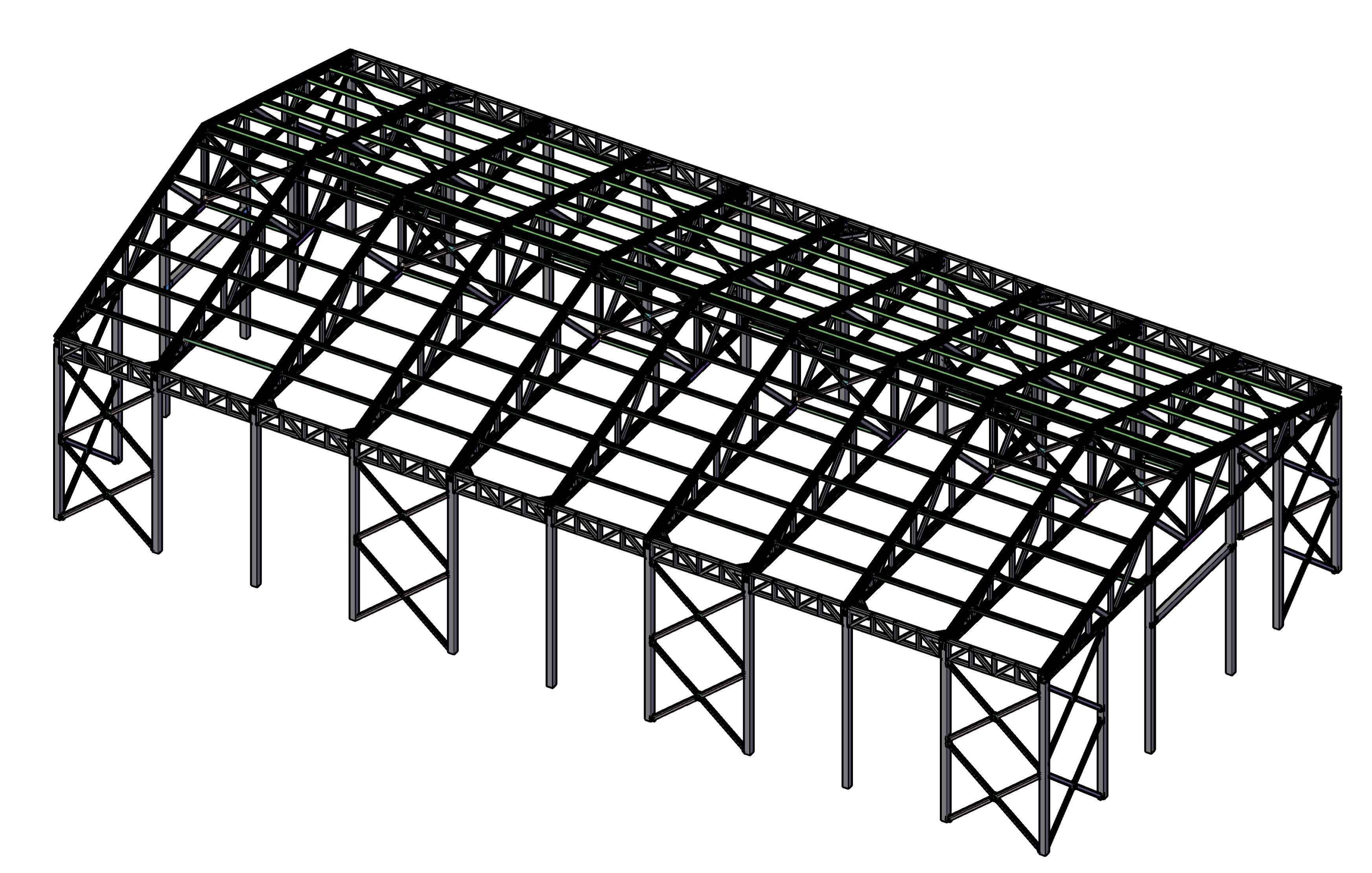 Ангар из ЛСТК