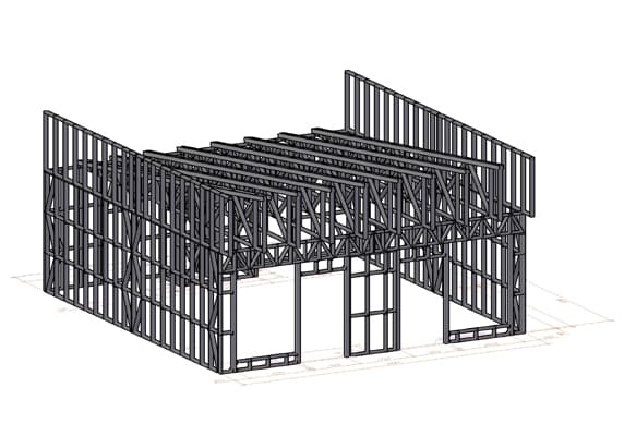 Магазин из ЛСТК