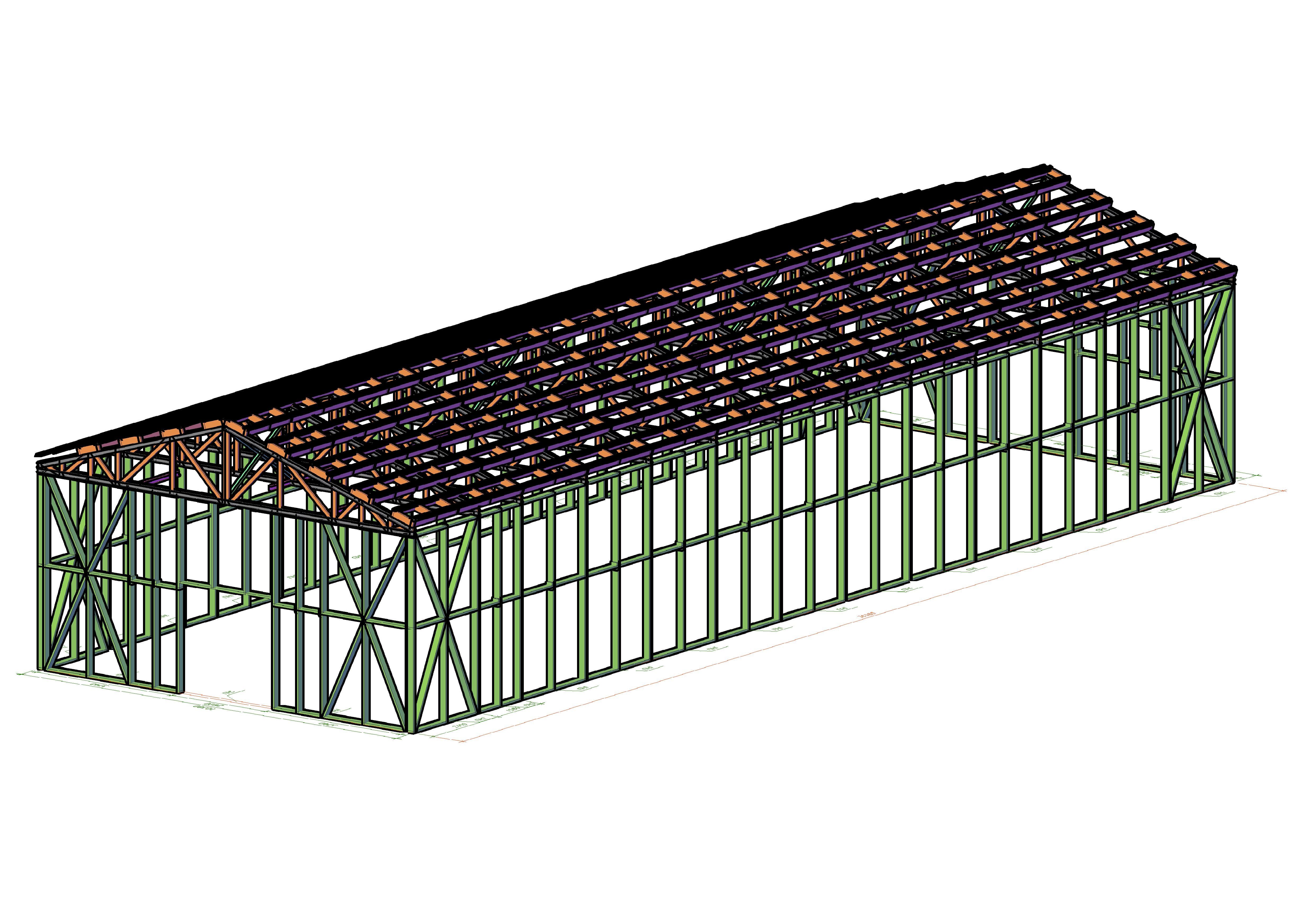 Ангар из ЛСТК