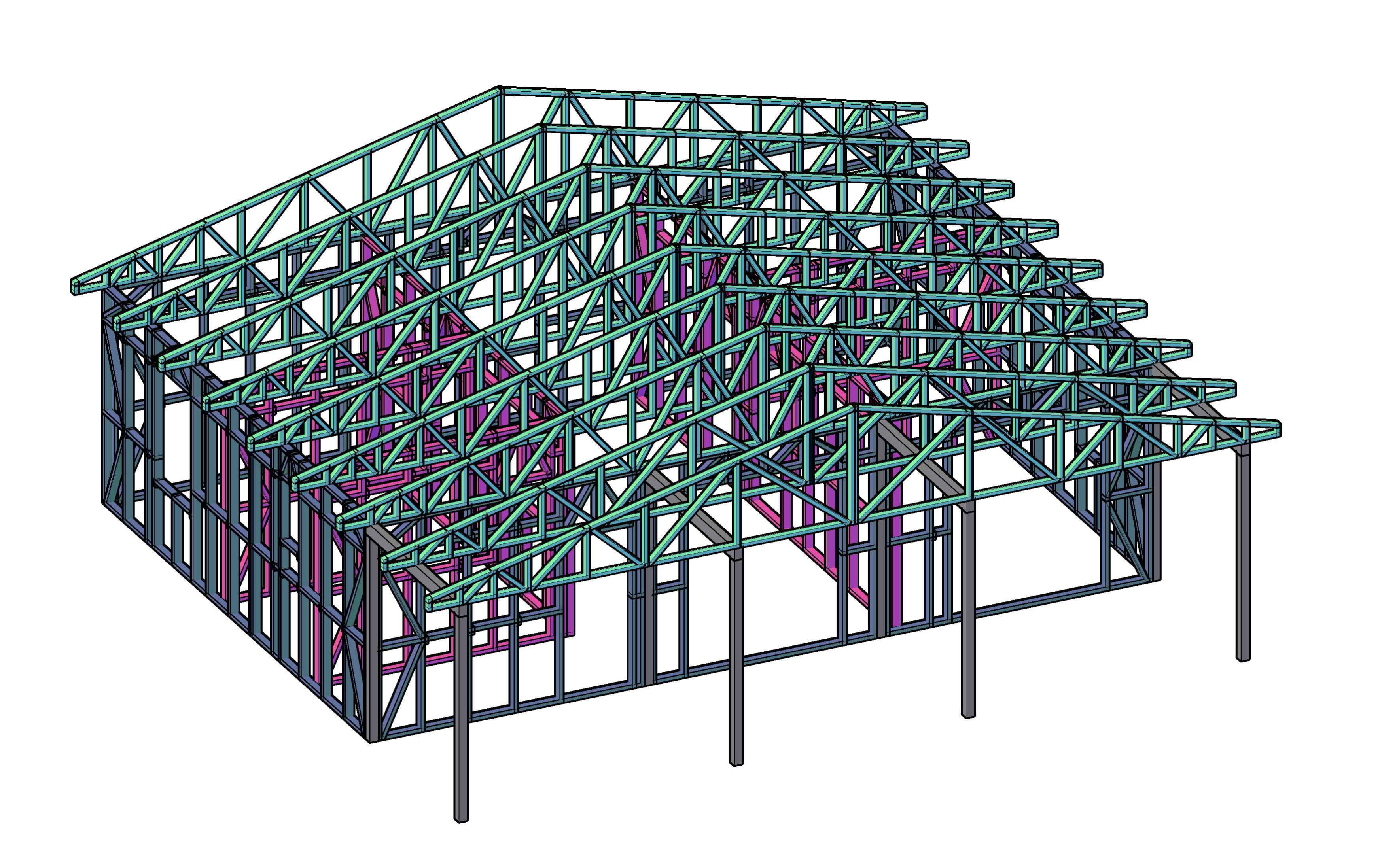 Дом 7х10 с навесом