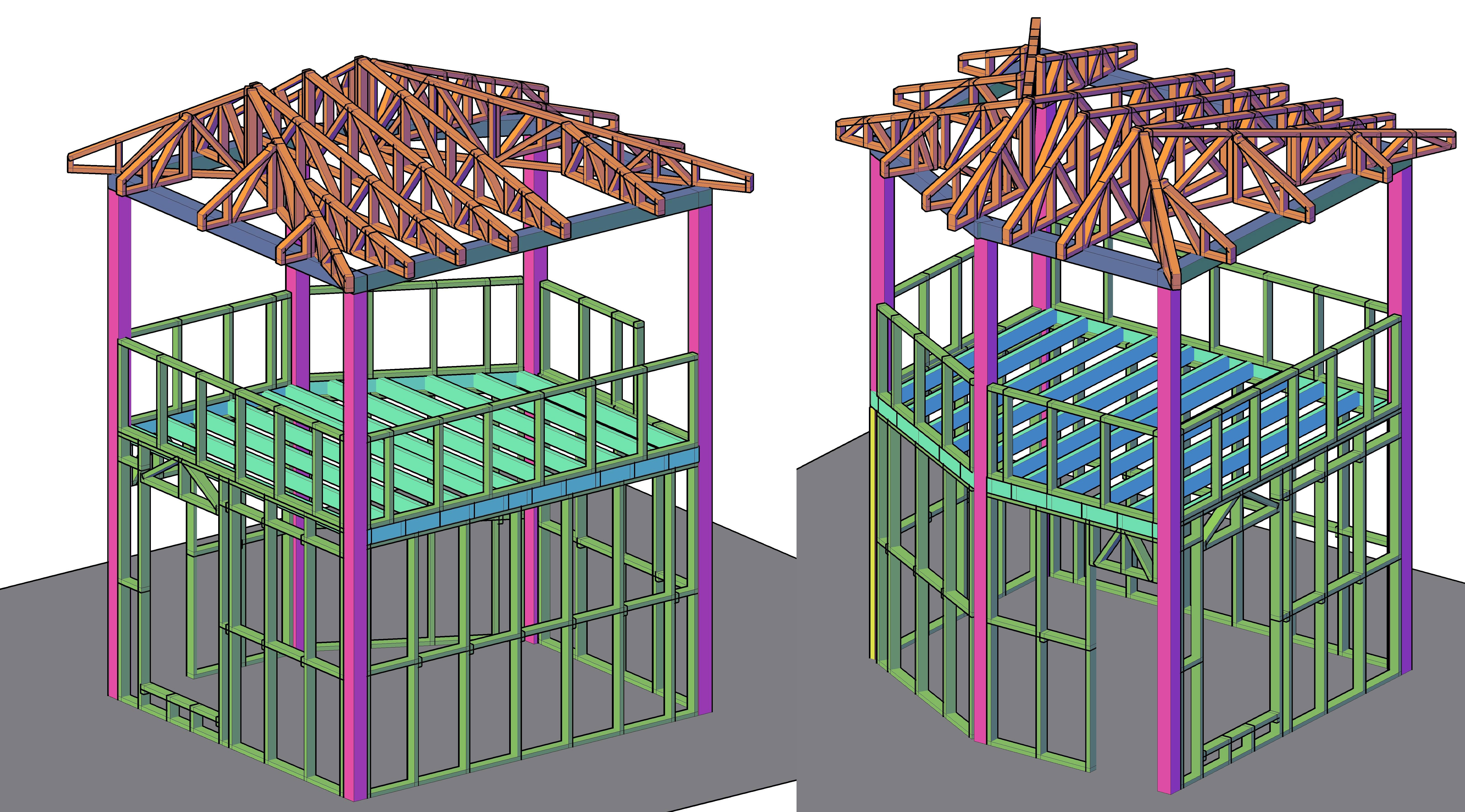Беседка из ЛСТК