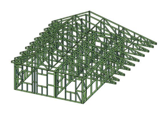 Дом из ЛСТК