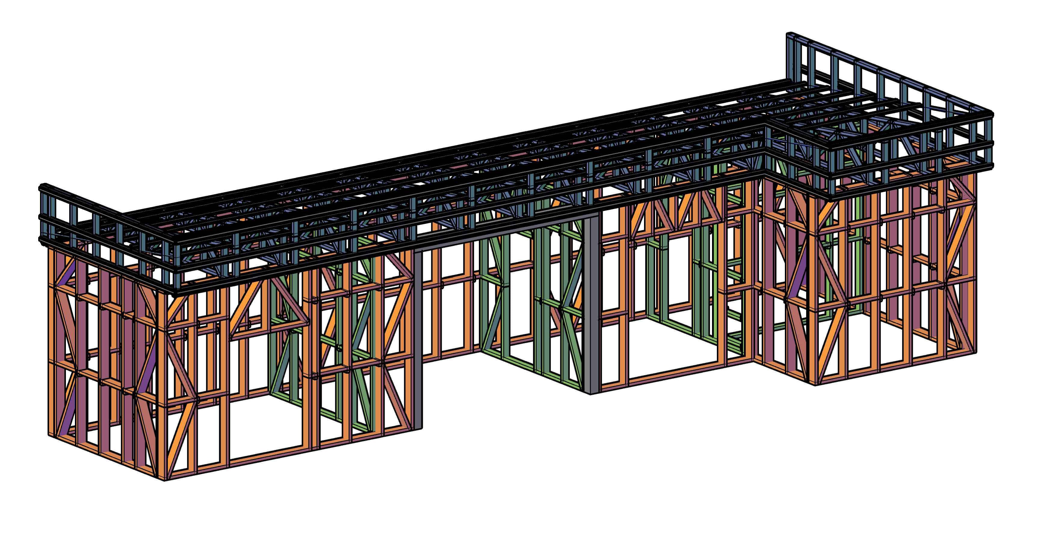 Хозблок 14х4х4,6 м.