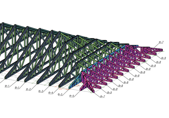 Кровля Фермы из ЛСТК