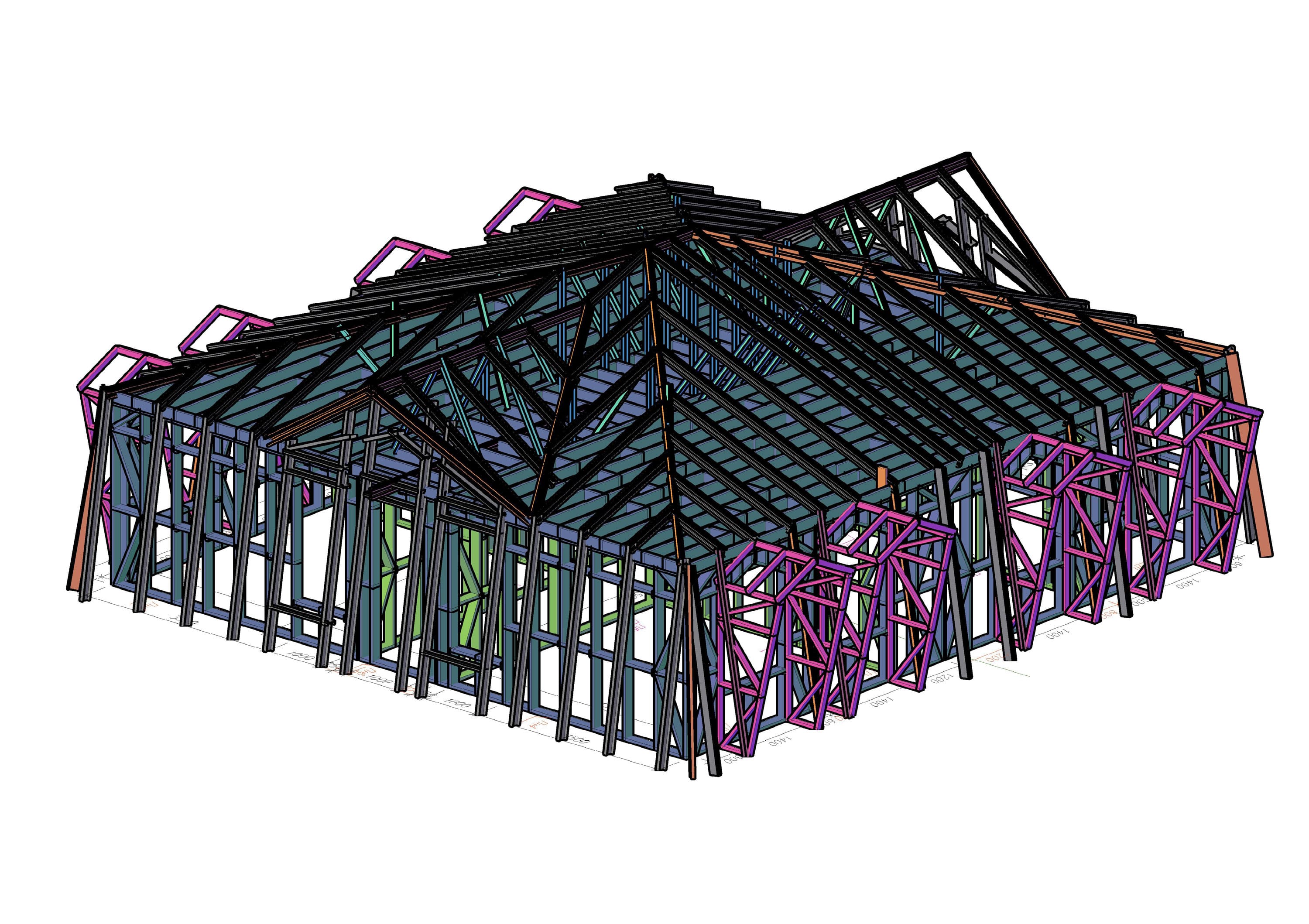 Хозблок из ЛСТК