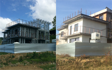 Каркасное строительство дома из ЛСТК в Хосте