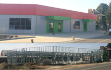 Каркасное строительство магазина Пятёрочка из ЛСТК в станице Тбилисская