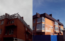 Каркасное строительство мансардного этажа из ЛСТК в Новочеркасске